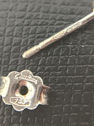 Pendientes de perla y diamante