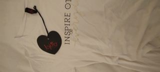 T-shirt donna bianca con stampa