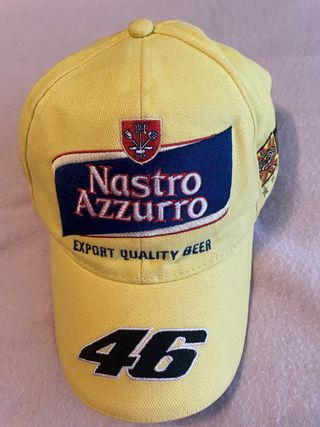 Cappellino Nastro Azzurro Valentino Rossi 46 Giall