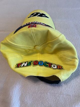 Cappellino Nastro Azzurro Valentino Rossi 46 Giall