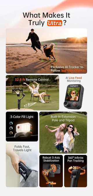 Hohem iSteady V3 Ultra Gimbal para iPhone/Android