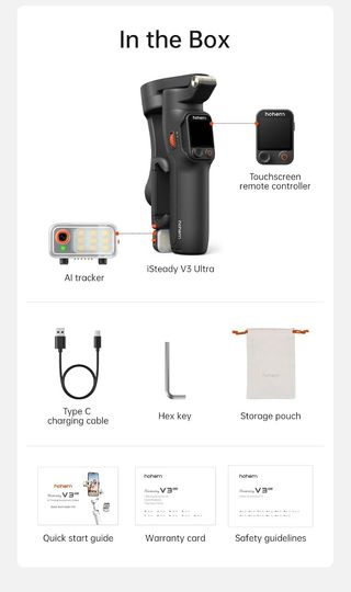 Hohem iSteady V3 Ultra Gimbal para iPhone/Android