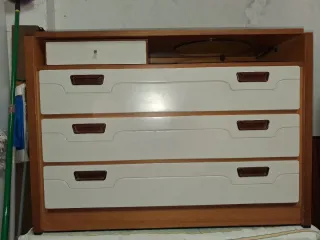 Cassettiera vintage 4 cassetti Comodino