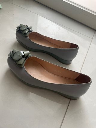 Scarpe LinKers grigio con fiocco
