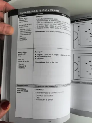 Libro de programación anual sobre futbol