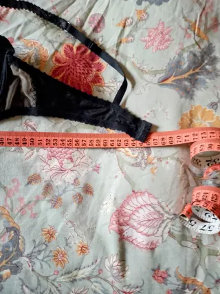 Conjunto lencería negro y rosa