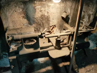 Torno de madera antiguo