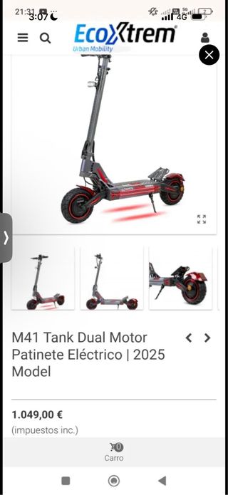 Patinete Eléctrico 2000W Ultimate