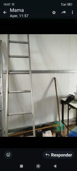 Escalera aluminio 10 peldaños