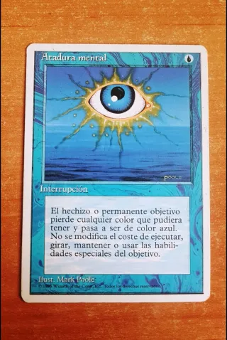 Carta Magic Atadura Mental cuarta edición isla