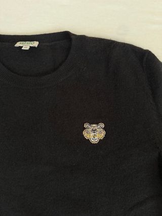 Jersey Kenzo de cachemira negro