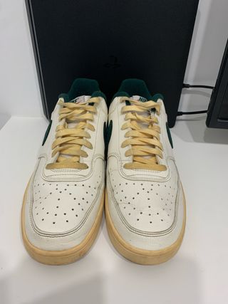 Zapatillas Nike Court Vision Blancas y Verdes