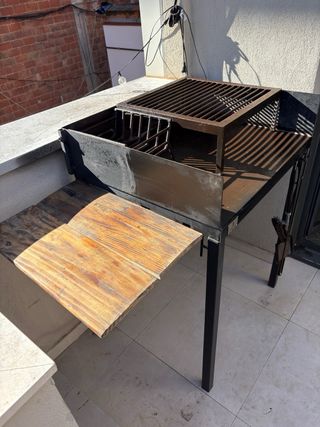 Parrilla Barbacoa Leña Metal