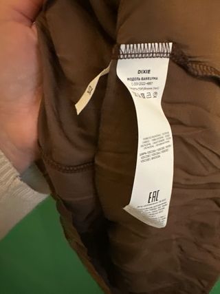 Top Dixie marrone con spalline