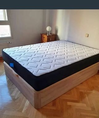 Canapé abatible madera y tela