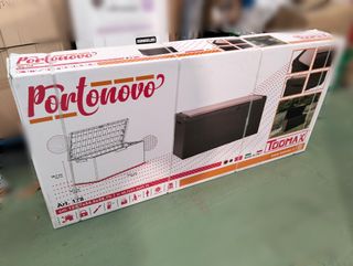 Arcón de jardín Toomax Portonovo 350 L marrón con cojín