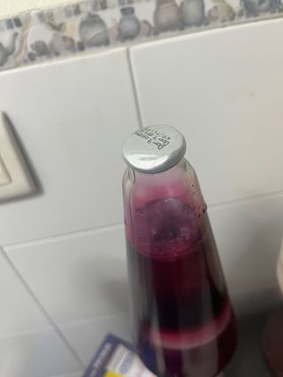 Lámpara de lava efecto galaxia