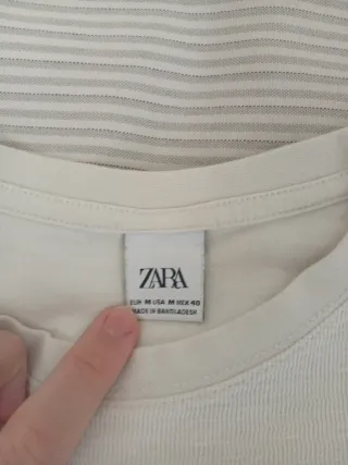 Camiseta básica Zara blanca