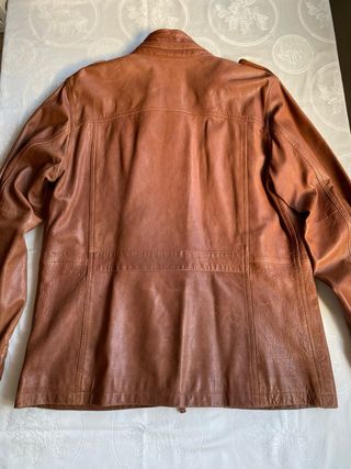 Chaqueta de Piel Timberland original Hombre Marrón