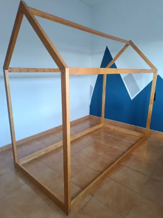 Cama Montessori Madera Natural