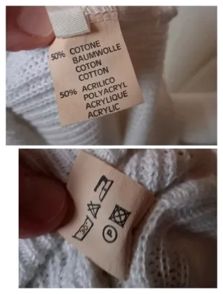 Maglione Vintage V-Neck Verde Bianco