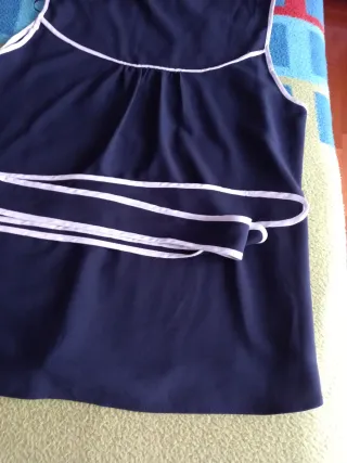 Blusa Zara azul mujer