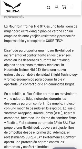 Botas Salewa Montaña Mujer Talla 39