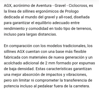 Sillín Prologo Dimension AGX