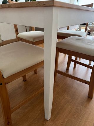 Comedor 4 puestos madera