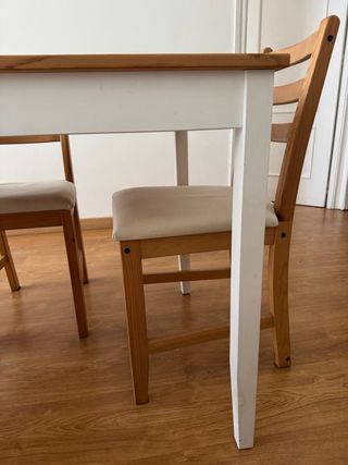 Comedor 4 puestos madera