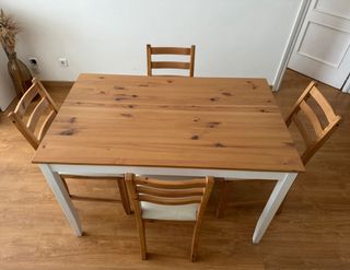 Comedor 4 puestos madera