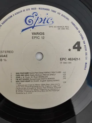 Vinilo LP Epic 12 - Varios Artistas