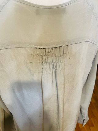 Blusa Sita Murt Seda Natural Verde Oliva