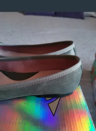 Manoletinas Musgo Talla 36 Utilizados una vez