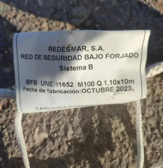 Lote 5 Redes Seguridad Obra 1.1x10 Blanca