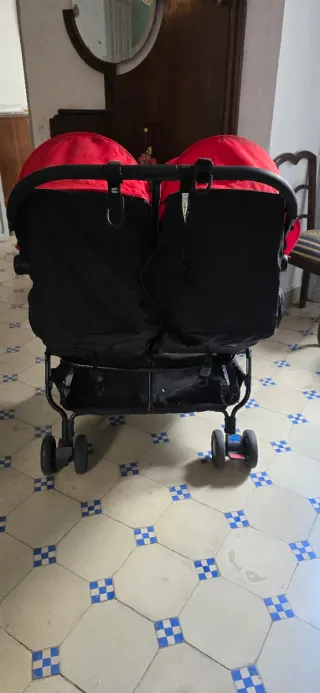 Sillita gemelar plegable