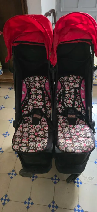 Sillita gemelar plegable