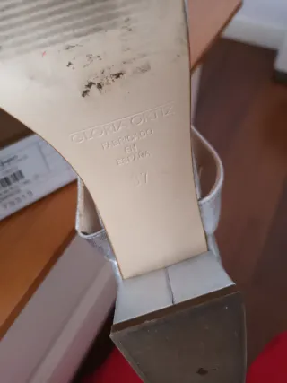 Sandalias Gloria Ortiz Plata Talla 37