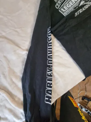 Camiseta Harley-Davidson Manga Larga Negra