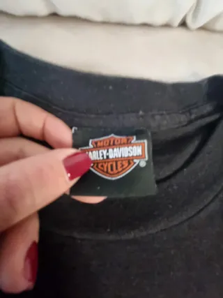 Camiseta Harley-Davidson Manga Larga Negra