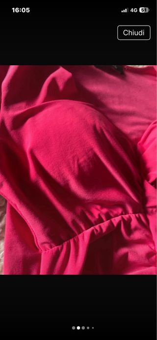 Abito fucsia Mimi taglia unica