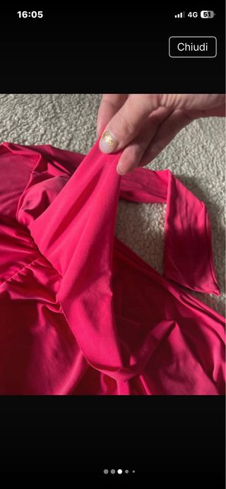 Abito fucsia Mimi taglia unica