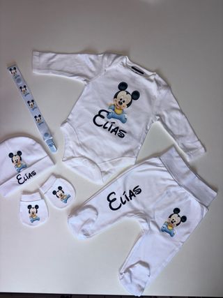 Conjunto Bebé Disney Mickey Personalizado