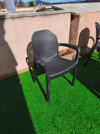 Mesa y 4 sillas exterior terraza