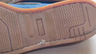 Mocasines de piel azul T 38