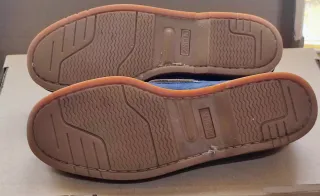 Mocasines de piel azul T 38