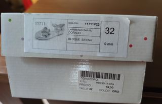 Merceditas Piel Niña Talla 32