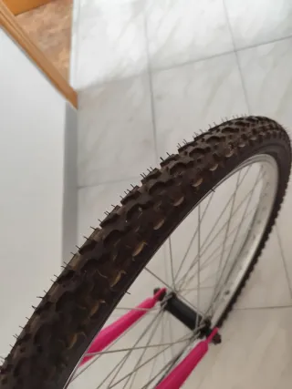 Bicicleta Denbike R26 Blanca y Rosa