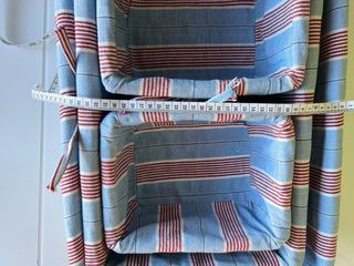 Cestas de mimbre blancas con forro (4 piezas)