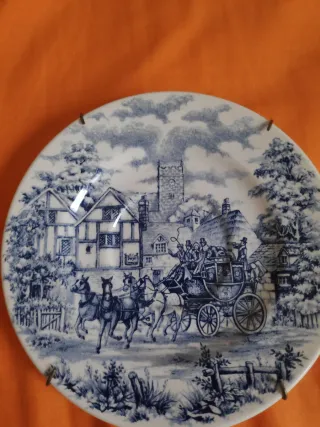 2 Platos Vintage Porcelana Oxford Brasil